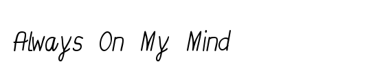 Always On My Mind