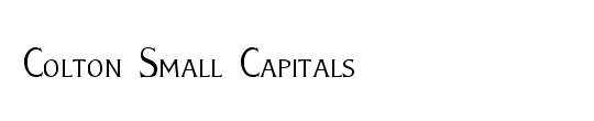 Colton Small Capitals