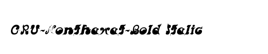 CRU-Nonthawat-Bold-Italic