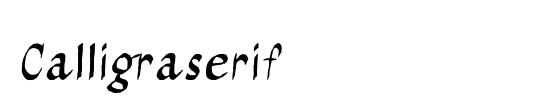 Calligraserif