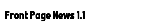 Front Page News 1.1