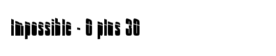 Impossible - 0 plus 30