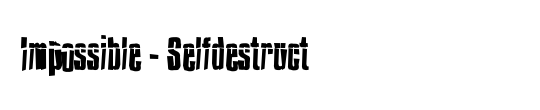 Impossible - Selfdestruct