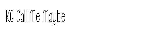 KG Call Me Maybe