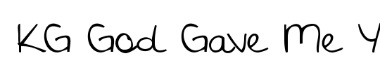 KG God Gave Me You