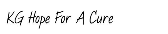 KG Hope For A Cure