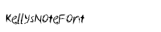 KellysNoteFont