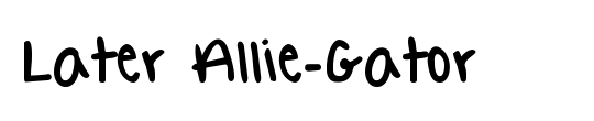 Later Allie-Gator
