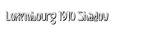 Loxembourg 1910 Shadow