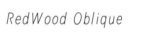 RedWood Oblique
