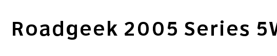 Roadgeek 2005 Series 5WR