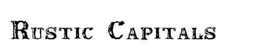 Rustic Capitals