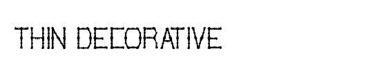 THIN DECORATIVE