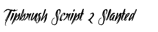 Tipbrush Script 2 Slanted