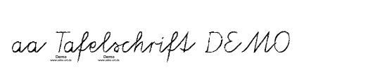 aa Tafelschrift DEMO
