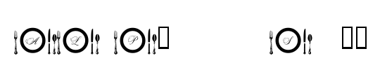 AL Place Settings Letters