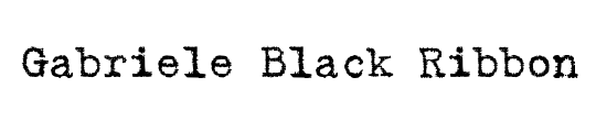 Gabriele Black Ribbon FG