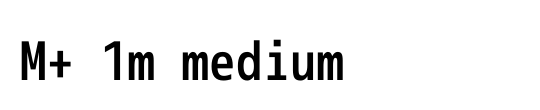 M+ 1m medium
