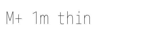 M+ 1m thin