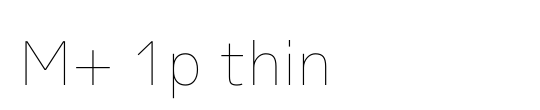 M+ 1p thin