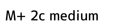 M+ 2c medium