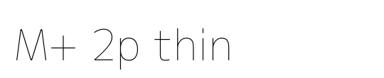 M+ 2p thin
