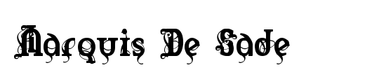 Marquis De Sade