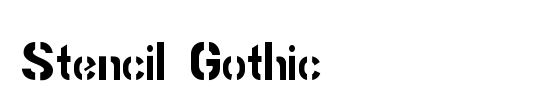 Stencil Gothic