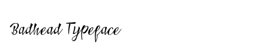 Badhead Typeface