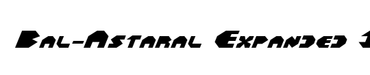 Bal-Astaral Expanded Italic