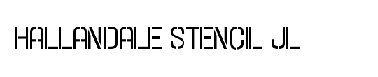 Hallandale Stencil JL