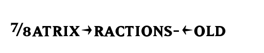 MatrixFractions