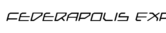 Federapolis Expanded Italic