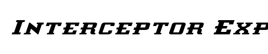 Interceptor Expanded Italic