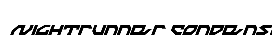 Nightrunner Condensed Italic