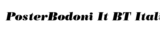 PosterBodoni It BT
