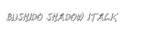 Bushido Shadow Italic