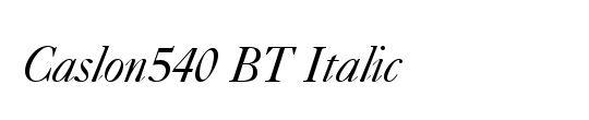 Caslon540 BT
