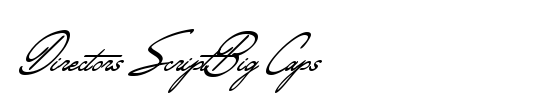 Directors ScriptBig Caps
