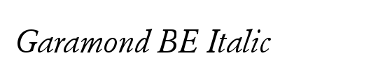 Garamond BE