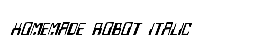 Homemade Robot Italic
