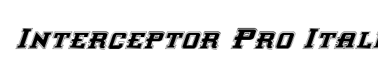 Interceptor Pro Italic
