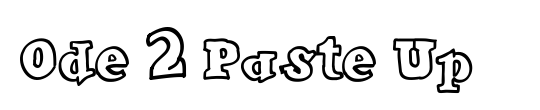 Ode 2 Paste Up