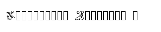 Ornamental Initials X