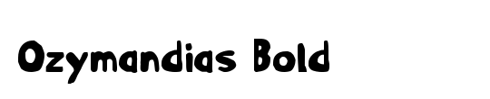 Ozymandias Bold