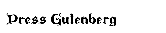 Press Gutenberg