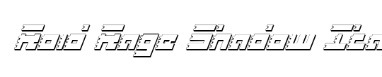 Roid Rage Shadow Italic