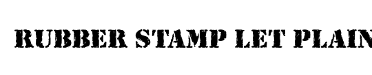 Rubber Stamp LET