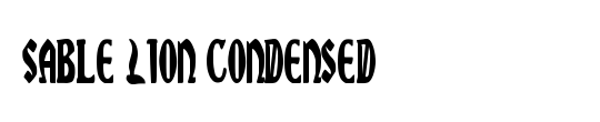 Sable Lion Condensed
