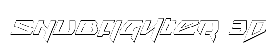 Snubfighter 3D Italic